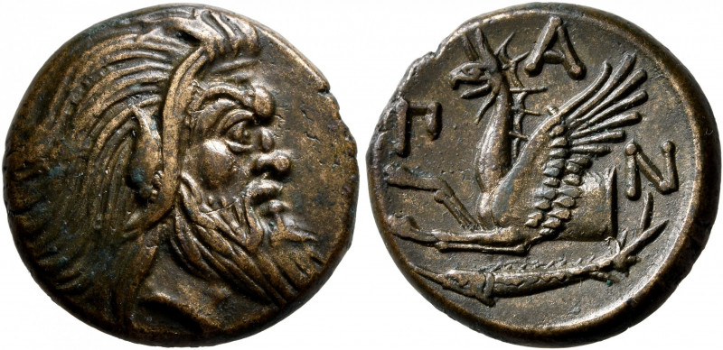 CIMMERIAN BOSPOROS. Pantikapaion. Circa 310-304/3 BC. AE (Bronze, 21 mm, 7.14 g,...