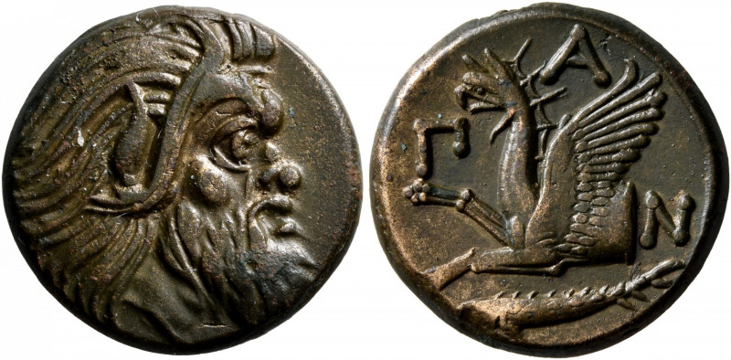 CIMMERIAN BOSPOROS. Pantikapaion. Circa 310-304/3 BC. AE (Bronze, 21 mm, 6.74 g,...