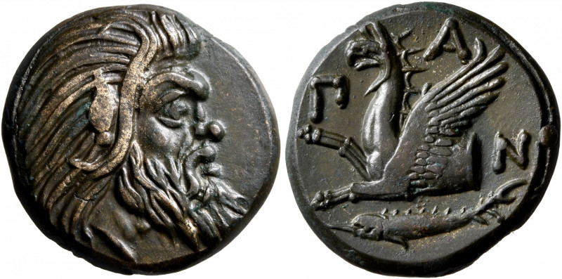 CIMMERIAN BOSPOROS. Pantikapaion. Circa 310-304/3 BC. AE (Bronze, 21 mm, 6.81 g,...