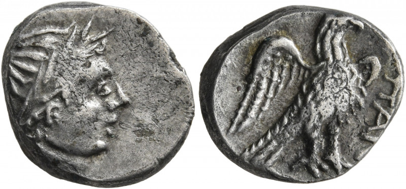 CIMMERIAN BOSPOROS. Pantikapaion. Circa 200-150 BC. Drachm (Silver, 16 mm, 3.59 ...