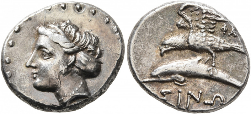 PAPHLAGONIA. Sinope. Circa 330-300 BC. Drachm (Silver, 18 mm, 5.10 g, 6 h), redu...