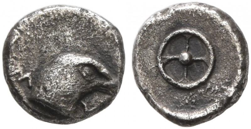 IONIA. Magnesia ad Maeandrum (?). Circa 500-464 BC. Tetartemorion (Silver, 5 mm,...