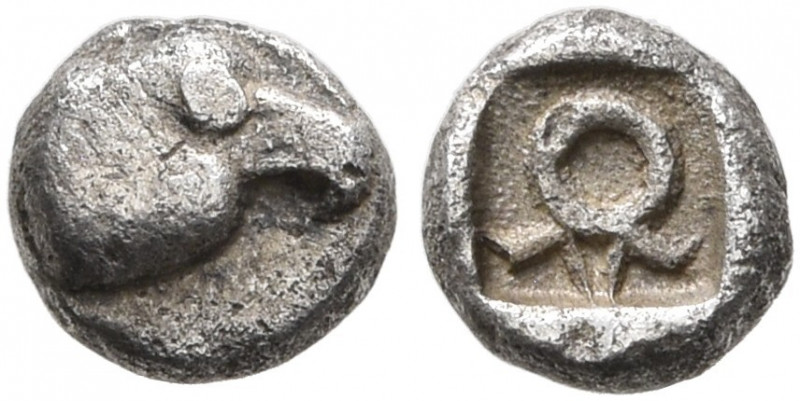 IONIA. Magnesia ad Maeandrum (?). Circa 500-464 BC. Tetartemorion (Silver, 5 mm,...