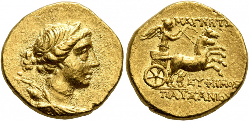 IONIA. Magnesia ad Maeandrum. Circa 130-120 BC. Stater (Gold, 18 mm, 8.44 g, 12 ...