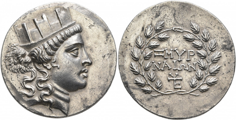 IONIA. Smyrna. Circa 155-145 BC. Tetradrachm (Silver, 33 mm, 16.26 g, 12 h), Eut...