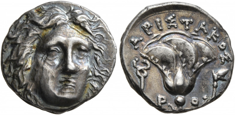 ISLANDS OFF CARIA, Rhodos. Rhodes. Circa 205-190 BC. Drachm (Silver, 15 mm, 2.77...