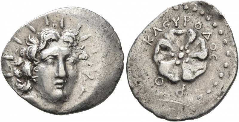 ISLANDS OFF CARIA, Rhodos. Rhodes. Circa 88/42 BC-AD 14. Drachm (Silver, 22 mm, ...