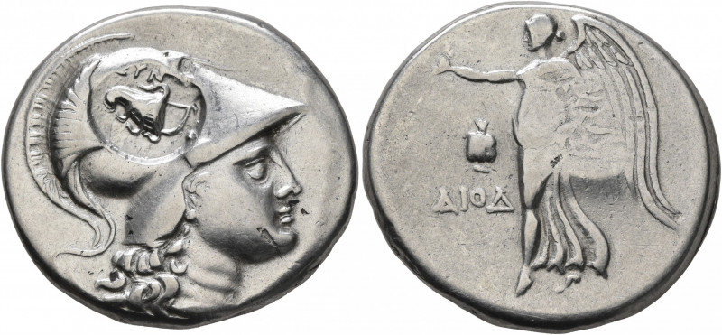 PAMPHYLIA. Side. Circa 205-100 BC. Tetradrachm (Silver, 29 mm, 16.79 g, 12 h), D...