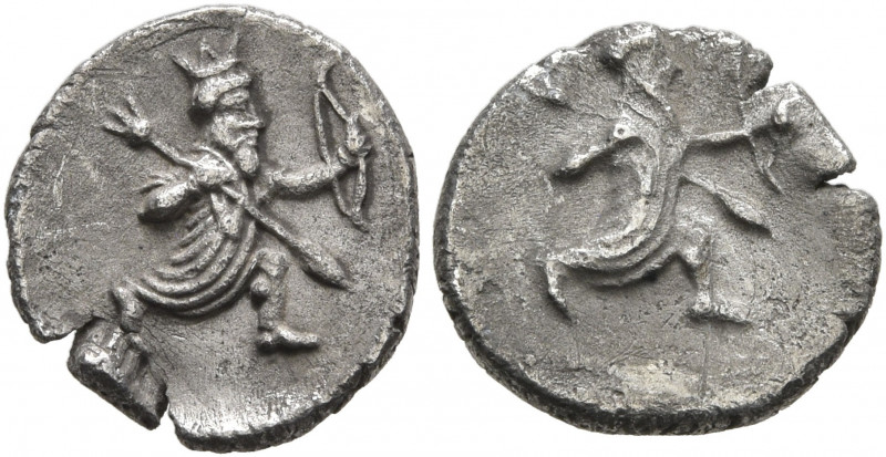 CILICIA. Uncertain. 4th century BC. Obol (Silver, 10 mm, 0.72 g, 3 h). The Persi...