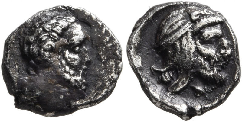 CILICIA. Uncertain. 4th century BC. Obol (Silver, 9 mm, 0.93 g, 11 h). Head of H...