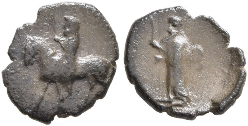 CILICIA. Uncertain. 4th century BC. Hemiobol (Silver, 9 mm, 0.34 g, 1 h). Horsem...