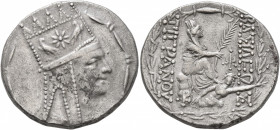 KINGS OF ARMENIA. Tigranes II ‘the Great’, 95-56 BC. Tetradrachm (Silver, 27 mm, 15.95 g, 1 h), Tigranokerta, circa 80-68. Draped bust of Tigranes II ...