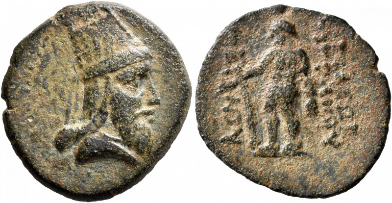 KINGS OF ARMENIA. Tigranes V, circa 6-12. Tetrachalkon (Bronze, 23 mm, 5.31 g, 2...