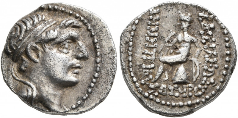 SELEUKID KINGS OF SYRIA. Demetrios I Soter, 162-150 BC. Drachm (Silver, 17 mm, 4...