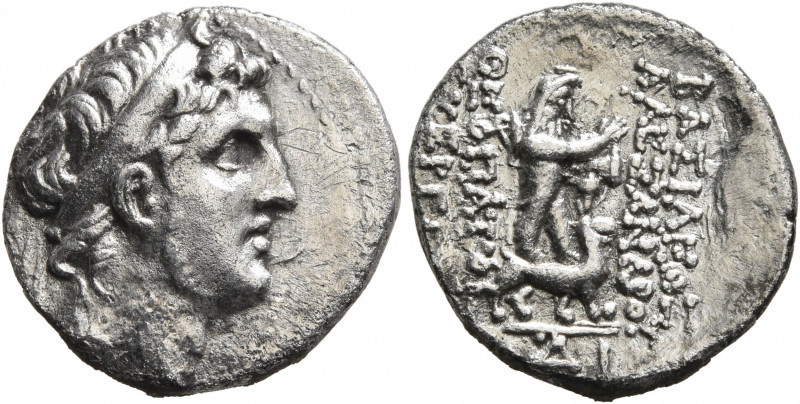 SELEUKID KINGS OF SYRIA. Alexander I Balas, 152-145 BC. Drachm (Silver, 18 mm, 4...