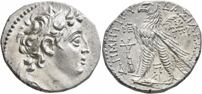 SELEUKID KINGS OF SYRIA. Demetrios II Nikator, second reign, 129-126/5 BC. Tetra...