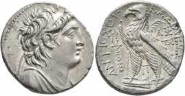 SELEUKID KINGS OF SYRIA. Antiochos VII Euergetes (Sidetes), 138-129 BC. Tetradrachm (Silver, 26 mm, 14.00 g, 1 h), Phoenician standard, Tyre, SE 177 =...