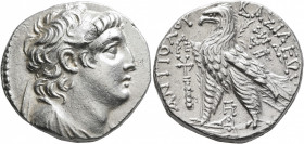 SELEUKID KINGS OF SYRIA. Antiochos VII Euergetes (Sidetes), 138-129 BC. Tetradrachm (Silver, 26 mm, 13.86 g, 12 h), Phoenician standard, Tyre, SE 177 ...
