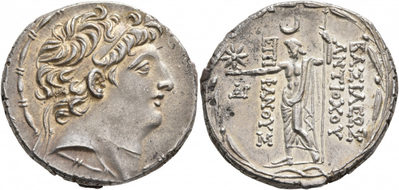 SELEUKID KINGS OF SYRIA. Antiochos VIII Epiphanes (Grypos), 121/0-97/6 BC. Tetra...