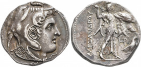 PTOLEMAIC KINGS OF EGYPT. Ptolemy I Soter, As satrap, 323-305 BC. Tetradrachm (Silver, 28 mm, 15.05 g, 1 h), Alexandria, circa 306-300. Diademed head ...