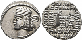KINGS OF PARTHIA. Pakoros I, circa 78-120. Drachm (Silver, 18 mm, 3.87 g, 12 h), Ekbatana. Diademed and draped bust of Pakoros I to left. Rev. Archer ...