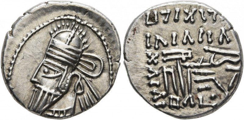 KINGS OF PARTHIA. Osroes II, circa 190-208. Drachm (Silver, 19 mm, 3.81 g, 12 h)...