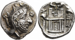 KINGS OF PERSIS. Uncertain king, 2nd century BC. Drachm (Silver, 18 mm, 4.00 g, 11 h), Istakhr (Persepolis). Bearded male head to right, wearing diade...