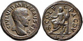 THRACE. Deultum. Maximus, Caesar, 235/6-238. AE (Bronze, 24 mm, 8.25 g, 12 h). C IVL VER MAXIMVS CES (sic!) Bare head of Maximus to right. Rev. COL FL...