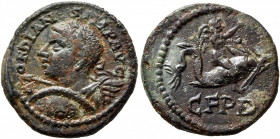 THRACE. Deultum. Gordian III, 238-244. AE (Bronze, 19 mm, 3.67 g, 1 h), circa 241-243. GORDIANVS IMP AVG Laureate, draped and cuirassed bust of Gordia...