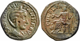 THRACE. Deultum. Tranquillina, Augusta, 241-244. AE (Bronze, 23 mm, 7.18 g, 1 h). SAB TRANQVILLINA AVG Diademed and draped bust of Tranquillina to rig...