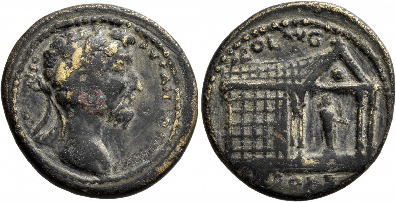 TROAS. Alexandria Troas. Commodus, 177-192. 'As' (Orichalcum, 24 mm, 7.83 g, 1 h...