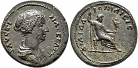 TROAS. Ilium. Faustina Junior, Augusta, 147-175. Diassarion (Bronze, 26 mm, 11.30 g, 12 h), circa 164-166. ΦΑΥCΤΙ-ΝΑ CΕΒΑCΤ Draped bust of Faustina II...