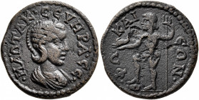 IONIA. Phocaea. Otacilia Severa, Augusta, 244-249. Diassarion (Bronze, 21 mm, 5.65 g, 6 h). •ΜΑ•ΩΤΑΚ•ϹЄΥΗΡΑ•ϹЄ• Diademed and draped bust of Otacilia S...