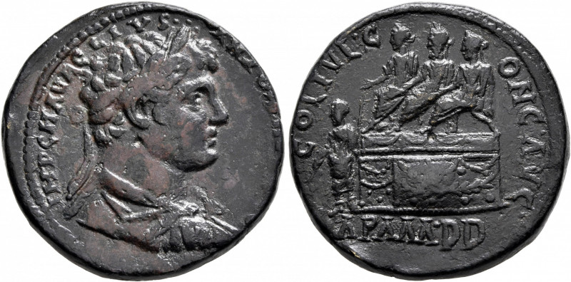 PHRYGIA. Apameia. Caracalla, 198-217. 'Sestertius' (Bronze, 31 mm, 23.54 g, 1 h)...