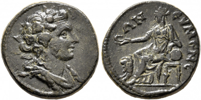 PHRYGIA. Eumeneia. Pseudo-autonomous issue. Hemiassarion (Bronze, 17 mm, 3.56 g,...