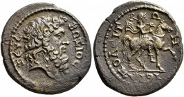 PHRYGIA. Hierapolis. Pseudo-autonomous issue. Diassarion (Orichalcum, 21 mm, 5.28 g, 1 h), circa 2nd century AD. ΖΕΥC ΒΩΖΙΟC Head of Zeus Bozios to ri...