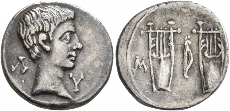 LYCIAN LEAGUE. Augustus, 27 BC-AD 14. Drachm (Silver, 17 mm, 2.69 g, 12 h), Masi...