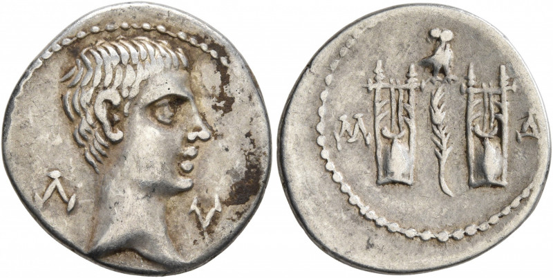 LYCIAN LEAGUE. Augustus, 27 BC-AD 14. Drachm (Silver, 18 mm, 2.59 g, 11 h), Masi...