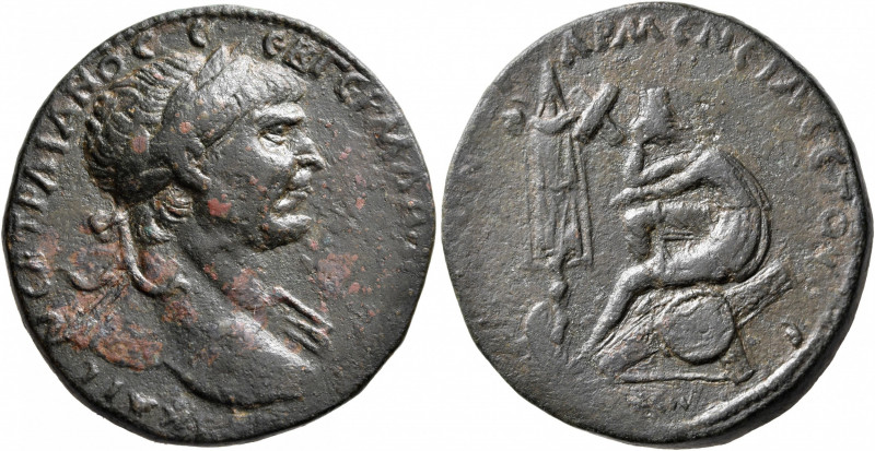 ARMENIA MINOR, Koinon of Armenia. Trajan, 98-117. 'Sestertius' (Bronze, 32 mm, 2...