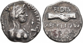 Civil War 68-69 AD Forces of Vitellius in Gaul and in the Rhine Valley. Anonymous, 2 January-19 April 69. Denarius (Subaeratus, 16 mm, 3.23 g, 6 h), u...