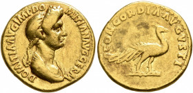 Domitia, Augusta, 82-96. Aureus (Gold, 18 mm, 6.58 g, 6 h), Rome, circa 88-89. DOMITIA AVG IMP DOMITIAN AVG GERM Draped bust of Domitia to right. Rev....