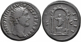 Antoninus Pius, 138-161. As (Bronze, 26 mm, 12.92 g, 11 h), Rome, 158-159. ANTONINVS AVG PIVS P P TR P XXII Radiate head of Antoninus Pius to right. R...