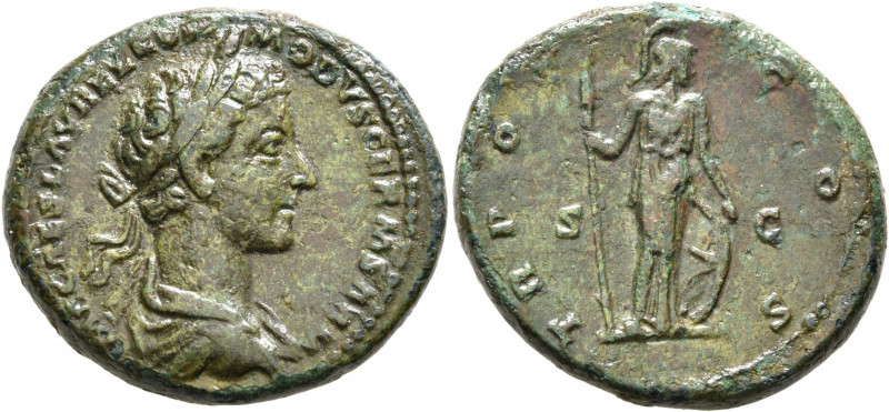 Commodus, 177-192. As (Copper, 26 mm, 12.40 g, 5 h), Rome, 177. IMP CAES L AVREL...