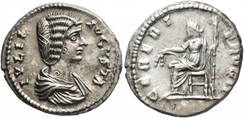 Julia Domna, Augusta, 193-217. Denarius (Silver, 19 mm, 3.22 g, 7 h), Laodicea a...