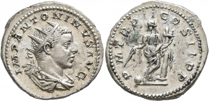 Elagabalus, 218-222. Antoninianus (Silver, 23 mm, 5.39 g, 12 h), Rome, 219. IMP ...