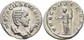Otacilia Severa, Augusta, 244-249. Antoninianus (Silver, 23 mm, 3.87 g, 1 h), Rome (?), 246-247. M OTACIL SEVERA AVG Diademed and draped bust of Otaci...