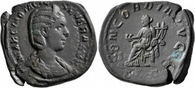 Otacilia Severa, Augusta, 244-249. Sestertius (Orichalcum, 32 mm, 21.03 g, 12 h), Rome, 247-248. MARCIA OTACIL SEVERA AVG Diademed and draped bust of ...