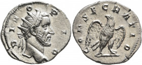 Trajan Decius, 249-251. Antoninianus (Silver, 22 mm, 3.22 g, 11 h), commemorative issue for Divus Antoninus Pius (died 161), Rome, 251. DIVO PIO Radia...