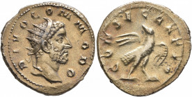 Trajan Decius, 249-251. Antoninianus (Silver, 22 mm, 4.50 g, 12 h), commemorative issue for Divus Commodus (died 192), Rome, 251. DIVO COMMODO Radiate...