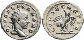 Trajan Decius, 249-251. Antoninianus (Silver, 21 mm, 3.74 g, 1 h), commemorative issue for Divus Severus Alexander (died 235), Rome, 251. DIVO ALEXAND...